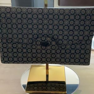 Valentino Garavani Navy 2-in-1 Clutch Shoulder Crossbody Bag COA